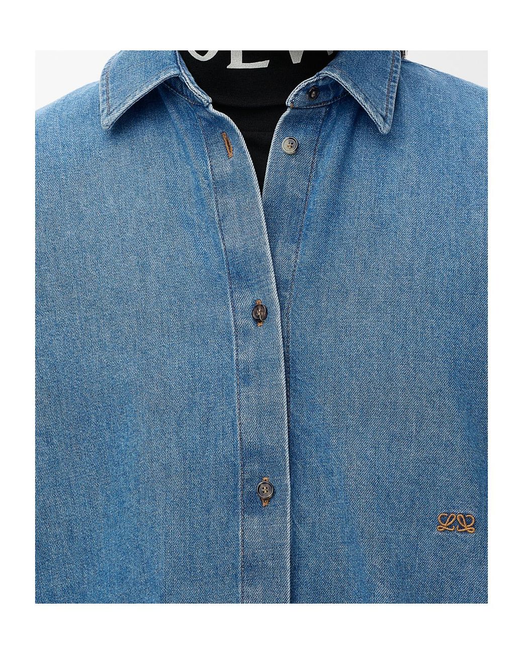 Loewe Blue Relaxed Logo Shirt