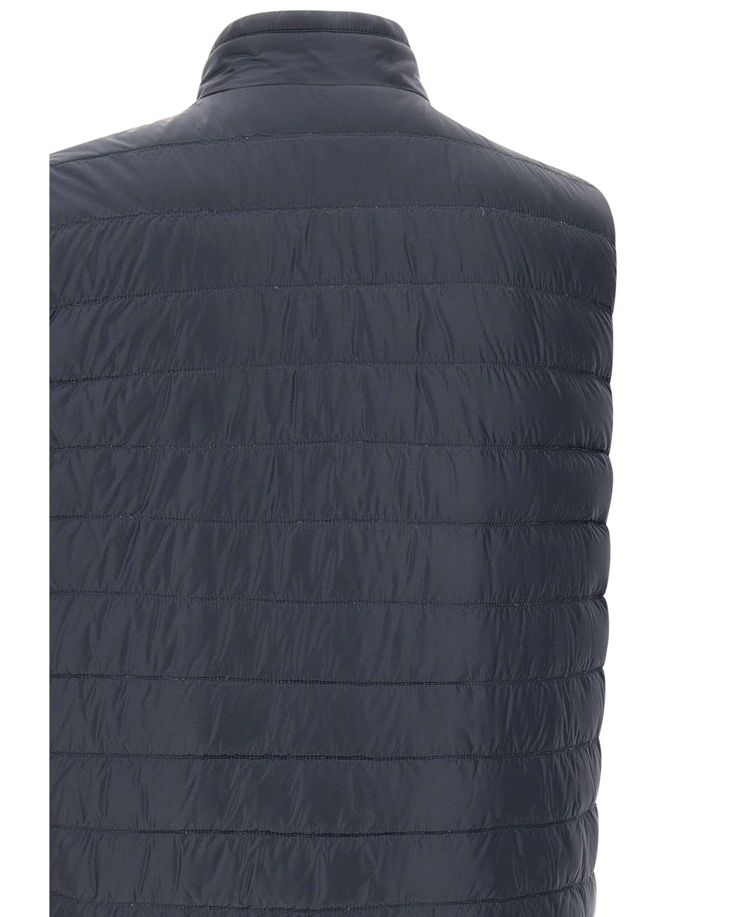 Herno Blue Zip-Up Reversible Gilet for men