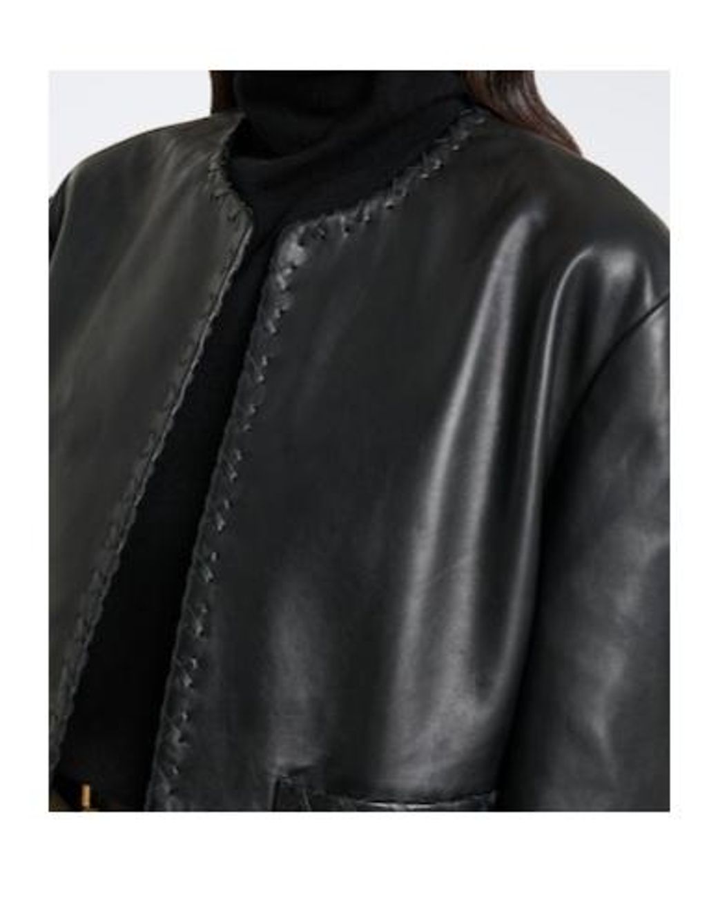 Rohe Black Leather Jacket