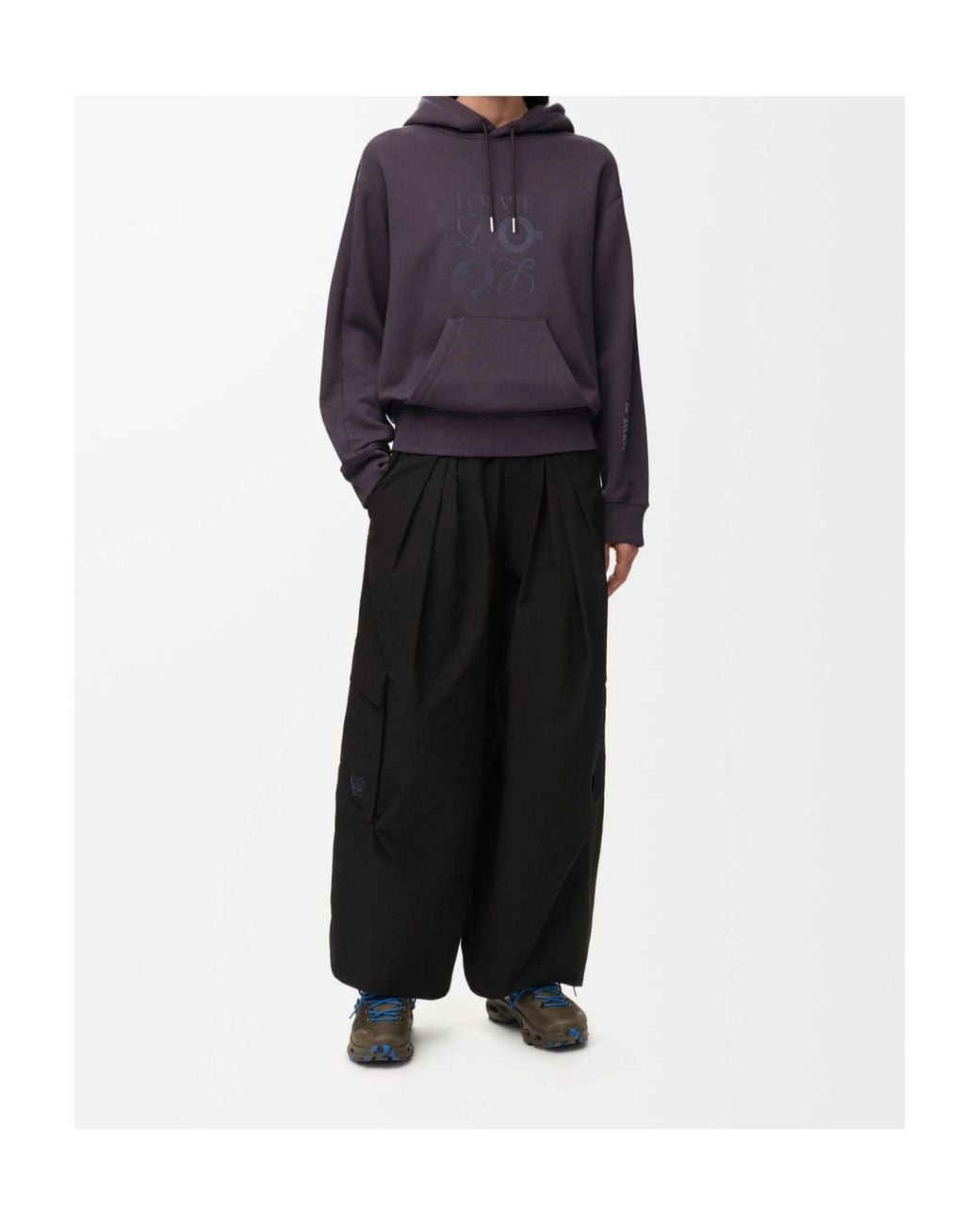 Loewe Purple Hoodie for men
