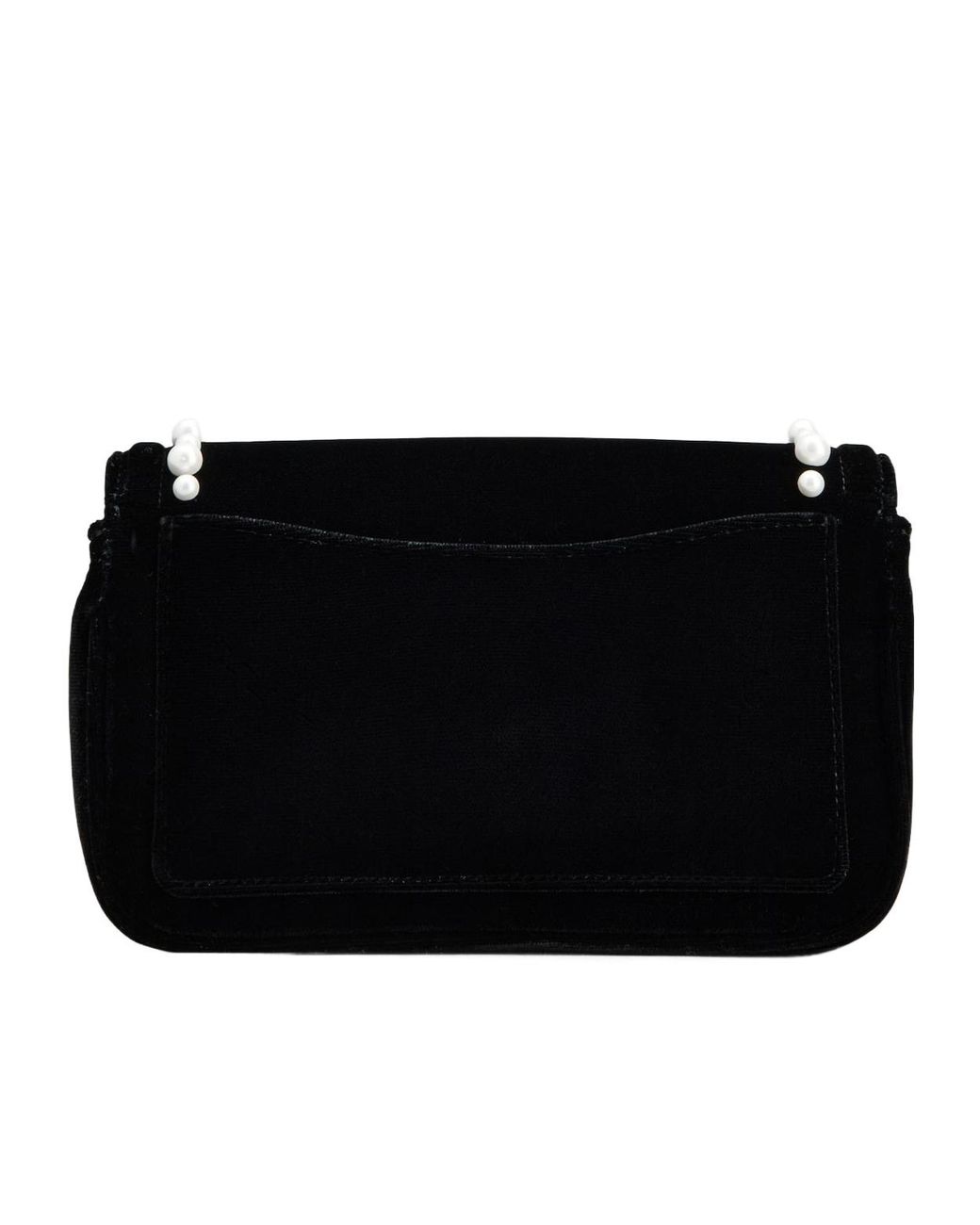 Roger Vivier Black Jeu De Fille Embellished Velvet Clutch Bag