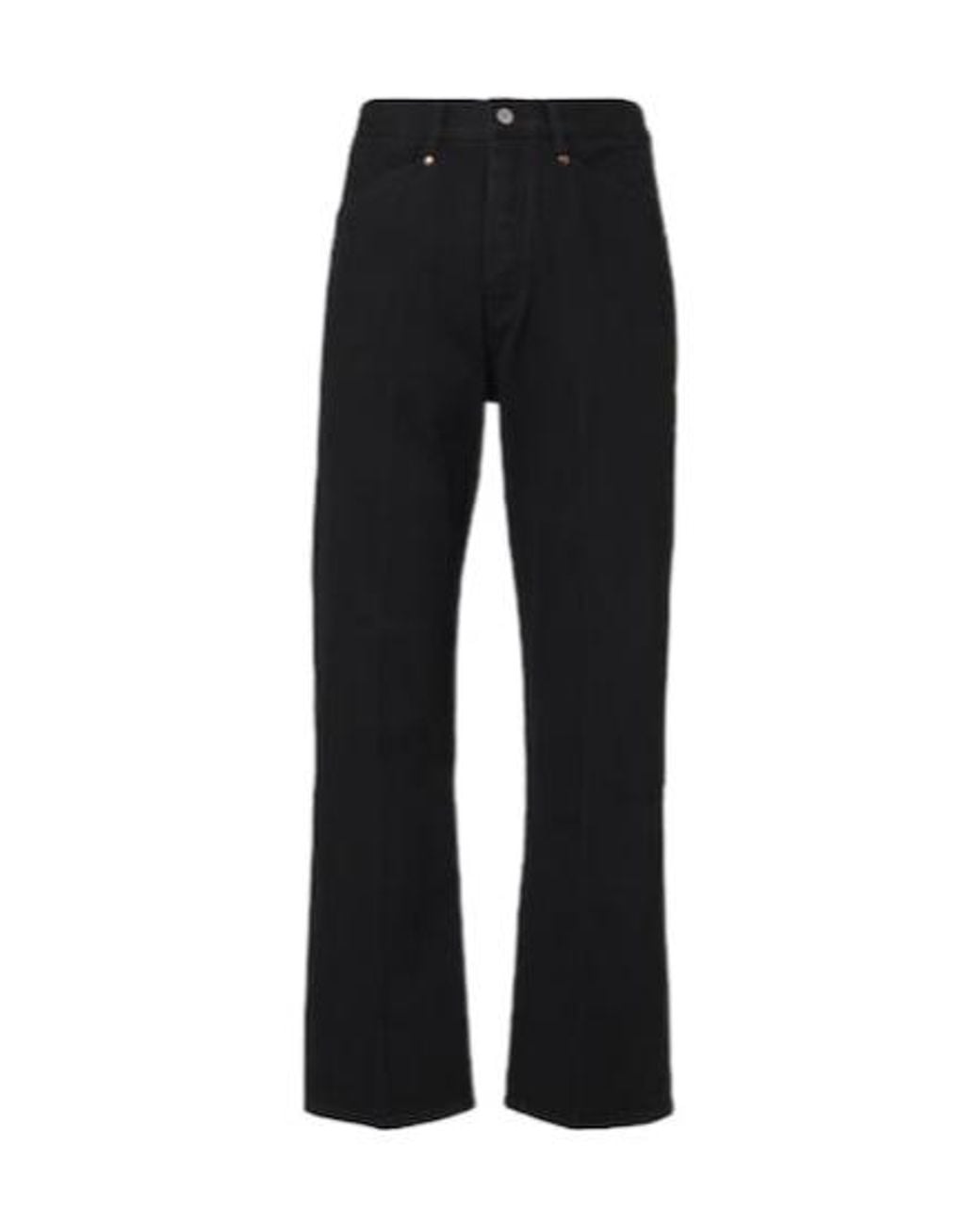 Lemaire Black Straight-Leg Jeans for men