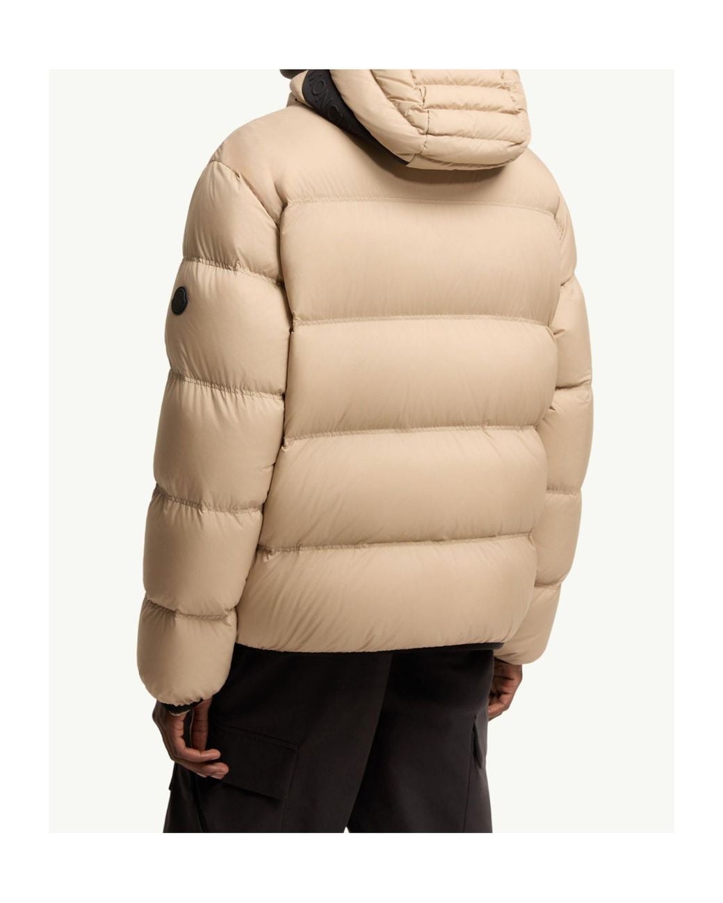 Moncler Natural Poitevin Hooded Zip-Up Puffer Jacket for men