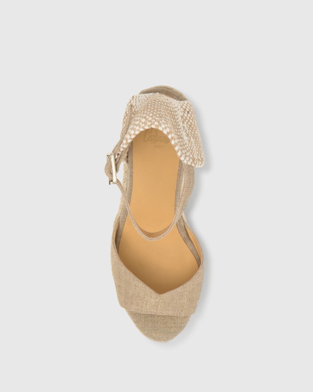 Castaner Natural Castañer Wedge Ankle-Strap Heeled Sandals