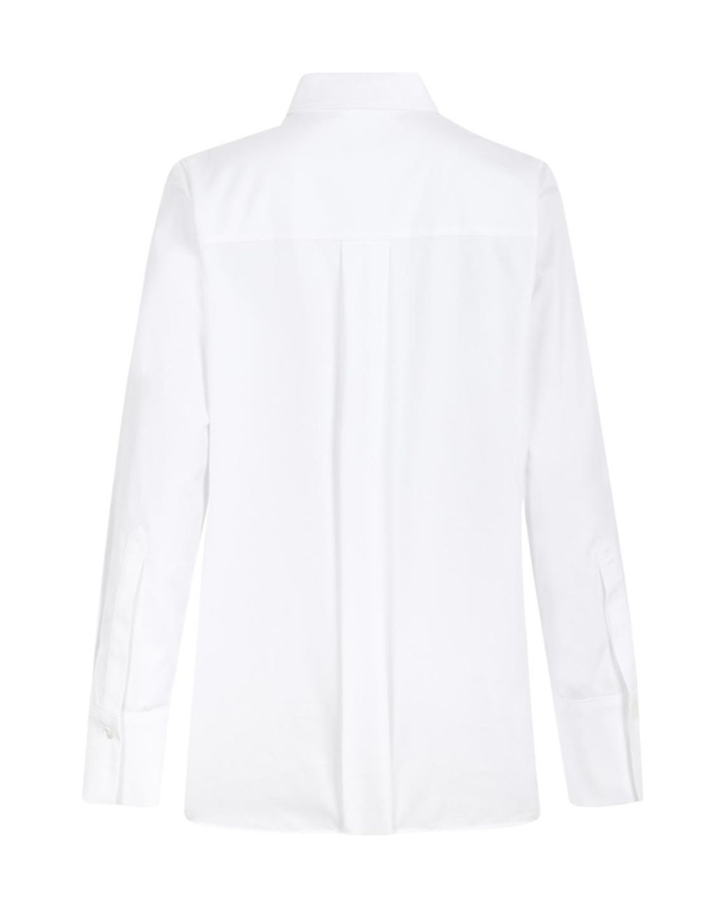P.A.R.O.S.H. White Color-Block Long-Sleeve Shirt