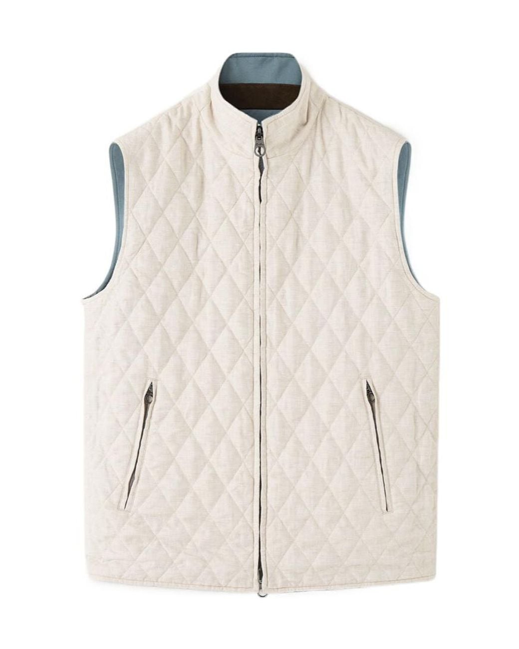 Loro Piana Blue Grian Vest for men