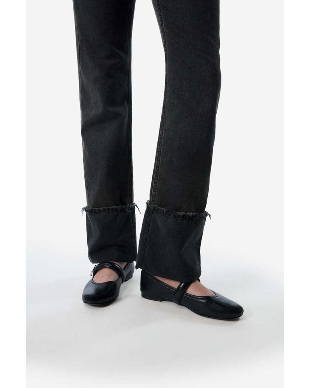 Coperni Black Turn Up-Hem Jeans