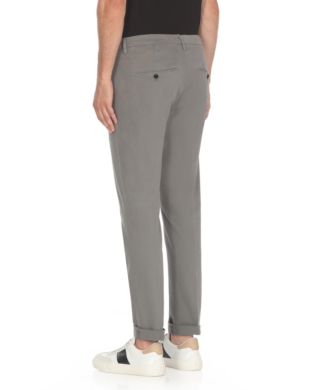 Dondup Gray Gaubert Slim Fit Chinos for men