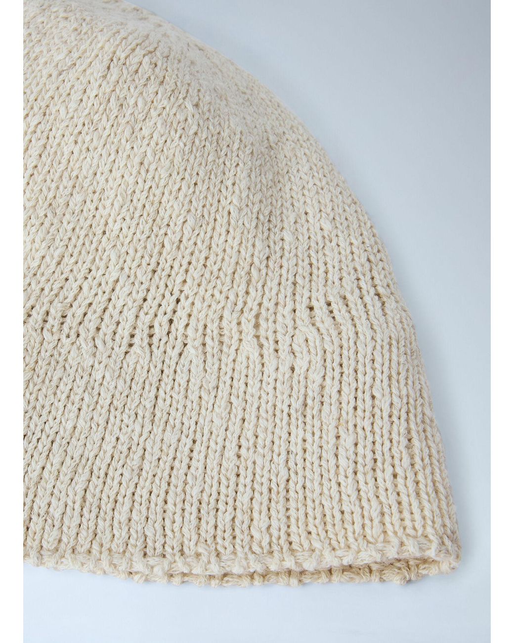 The Row White Knitted Brimless Hat