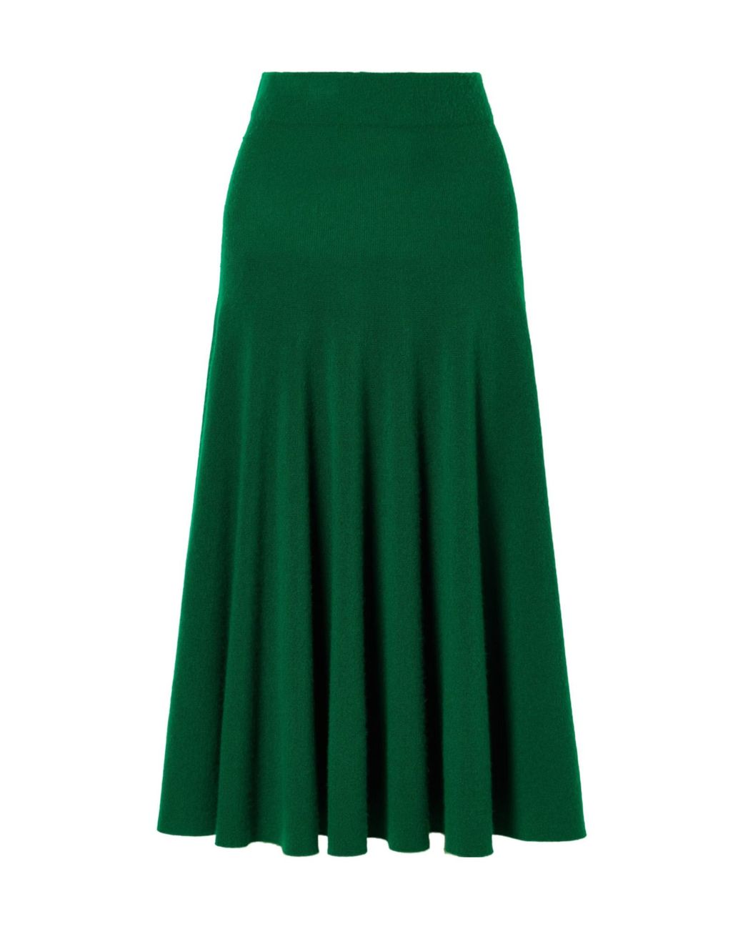 Tom Ford Green Mid-Length Flared Knitted Skirt