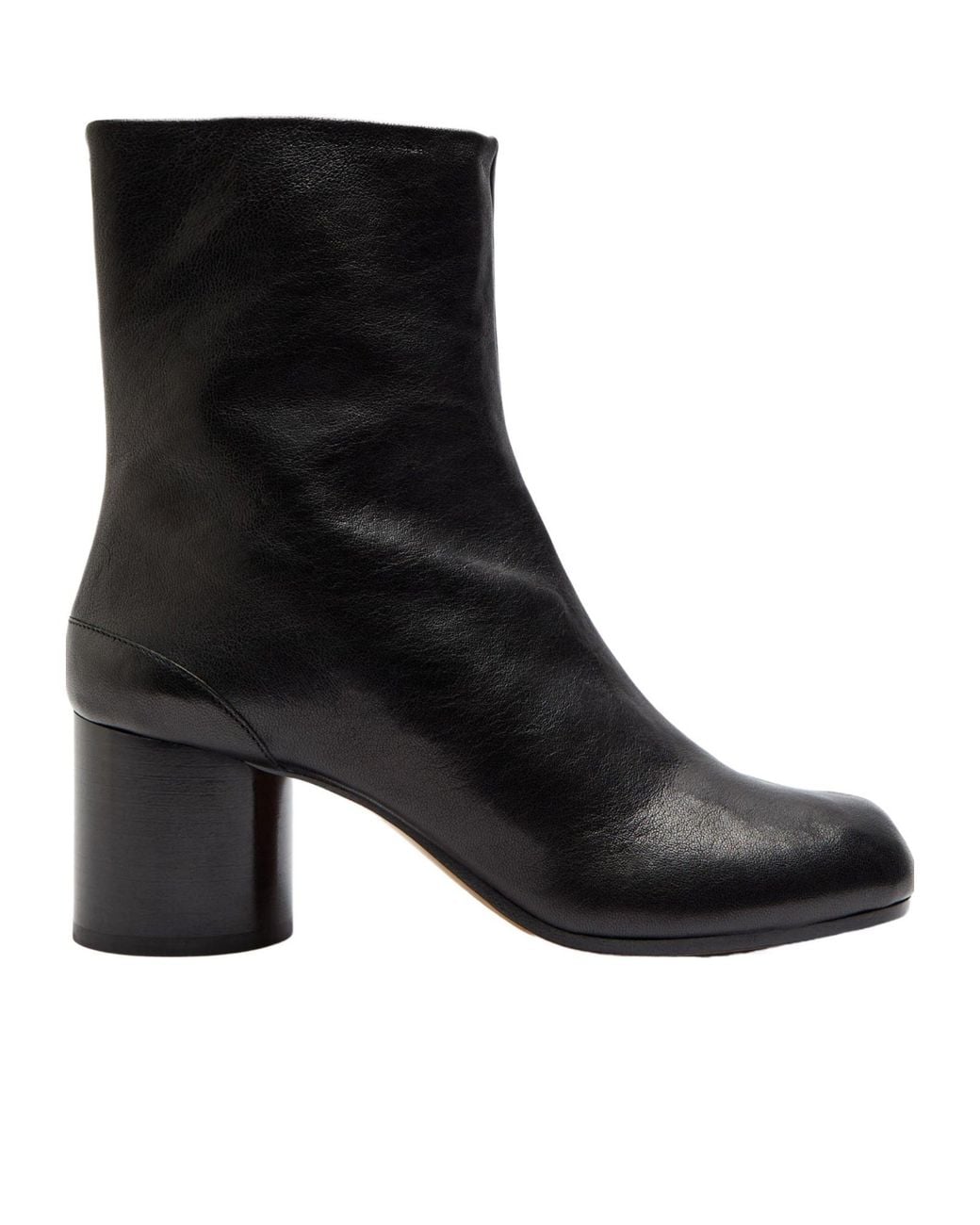 Maison Margiela Black Soft Leather Ankle Boots