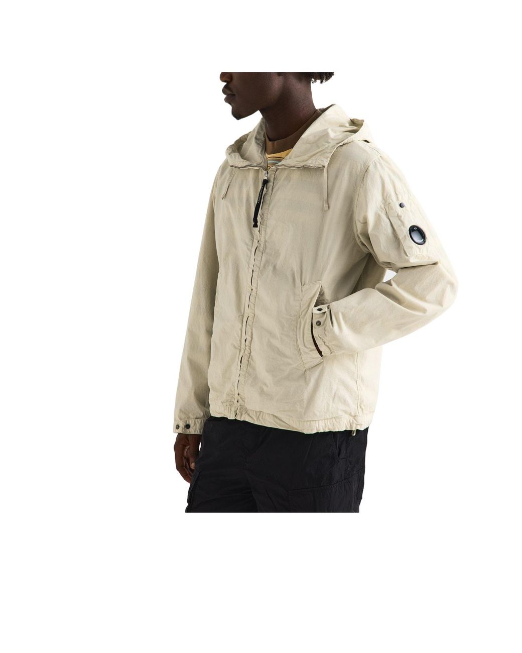 C P Company Natural Hooded Jacket for men