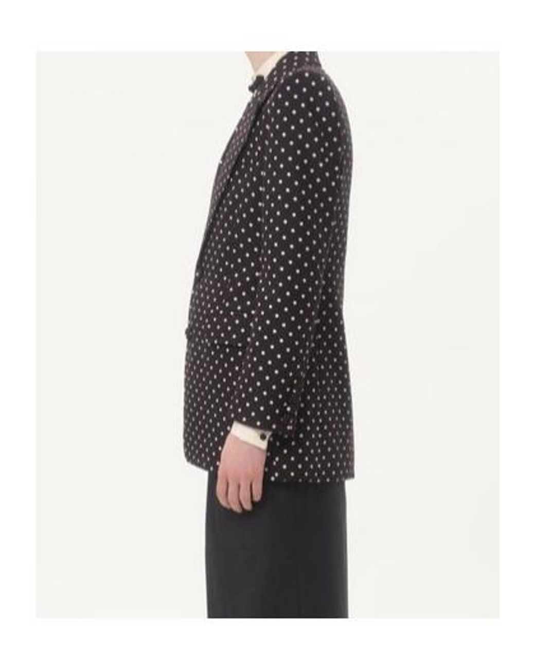 Valentino Black Plusdepois-Printed Peak Lapel Jacket for men
