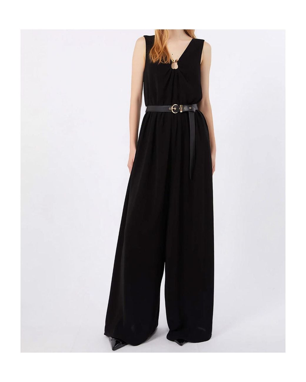 Max Mara Black Sleeveless Jumpsuit