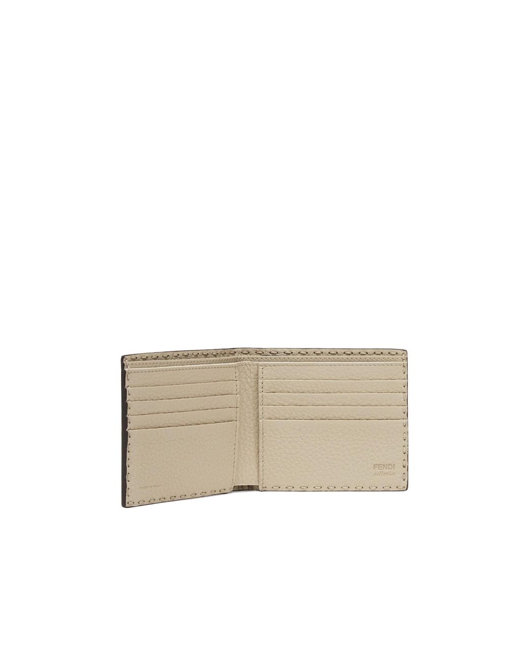 Fendi Black Selleria Bi-Fold Wallet for men