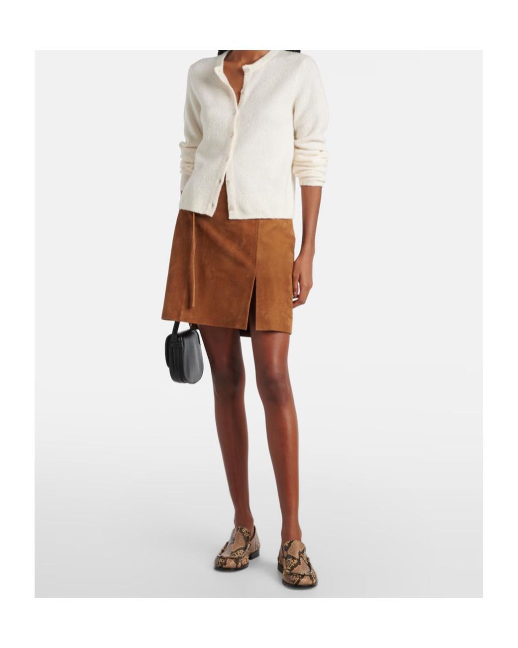 Vince White Silk And Cashmere-Blend Cardigan