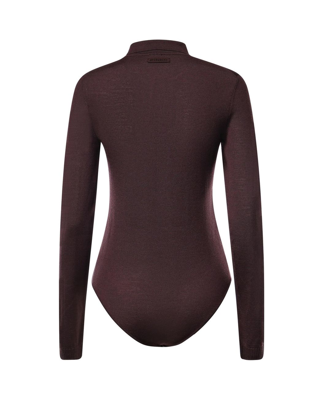 Pinko Purple Long-Sleeve Buttoned Bodysuit