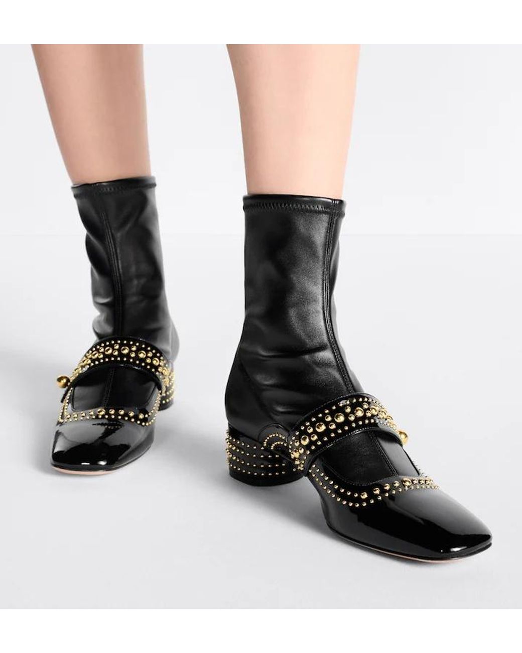 Dior Black Belle-D Heeled Ankle Boot