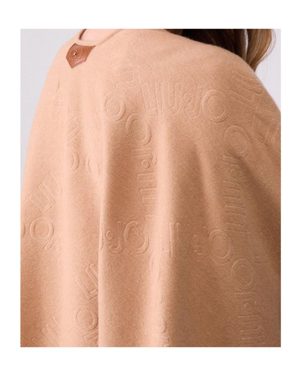Liu Jo Pink Logo-Jacquard Fringed Scarf