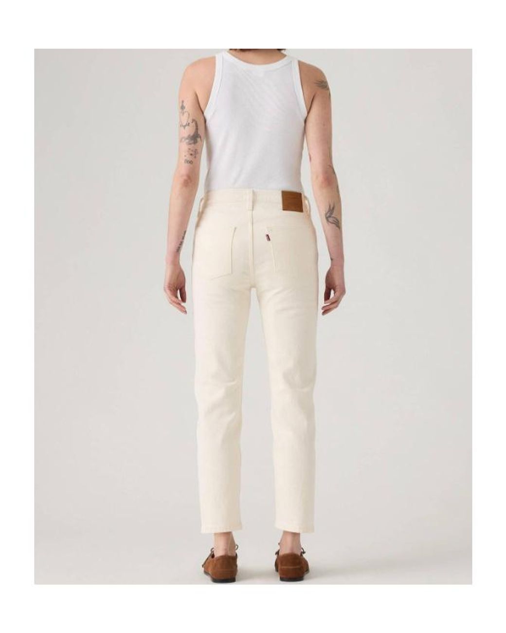 Levi's Natural Premium 501 Original Cropped Jeans