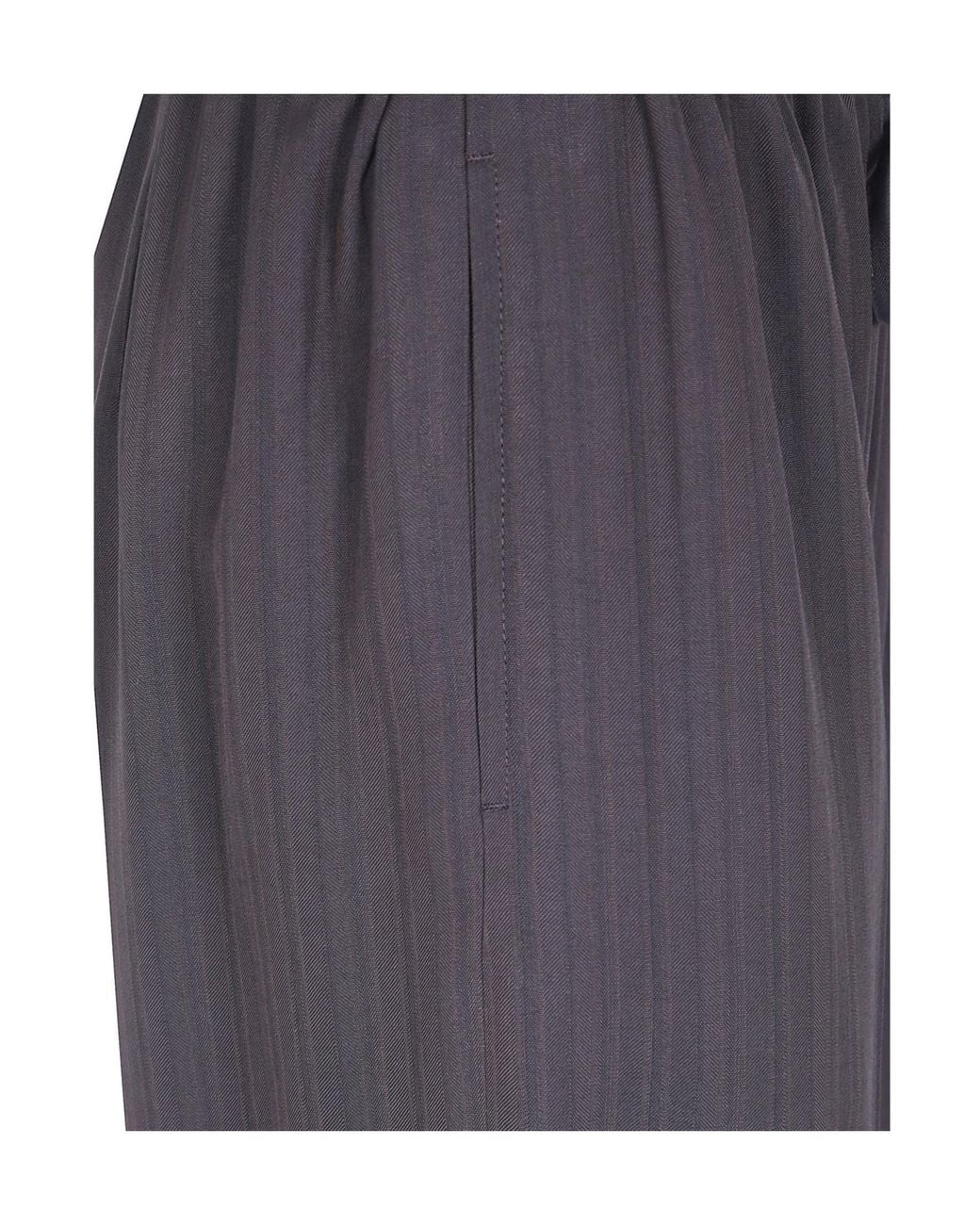 Dries Van Noten Blue Drawstring Casual Pants