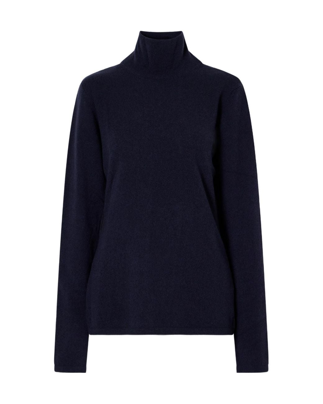 TOVE Blue Turtleneck Oversized Sweater