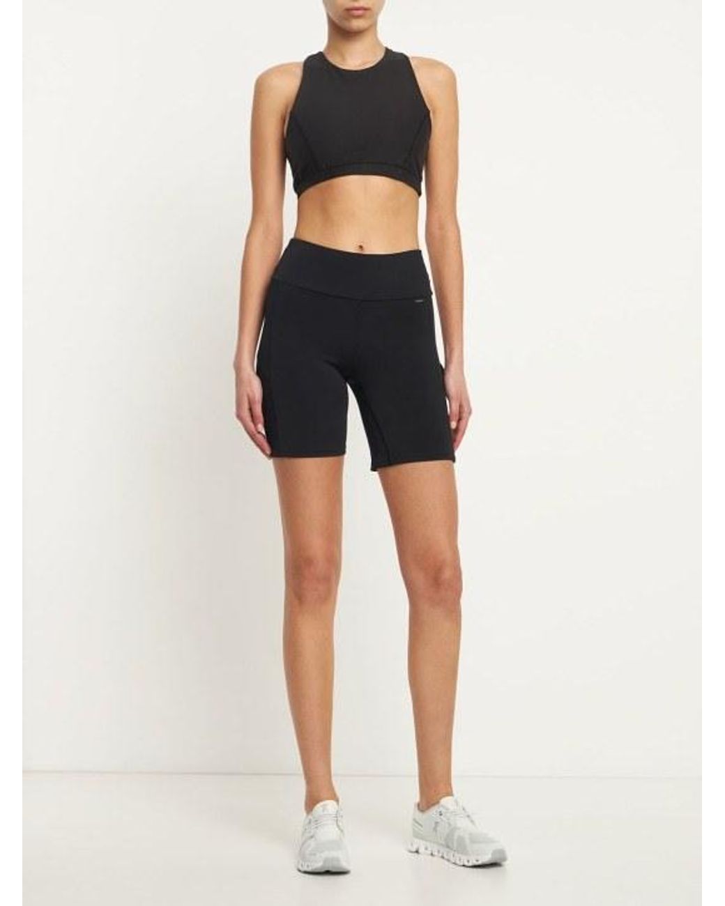 Goldbergh Black High-Waist Sports Shorts