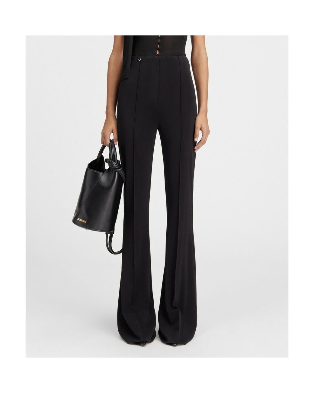 Jacquemus Black Le Pantalon Apollo Flared Pants