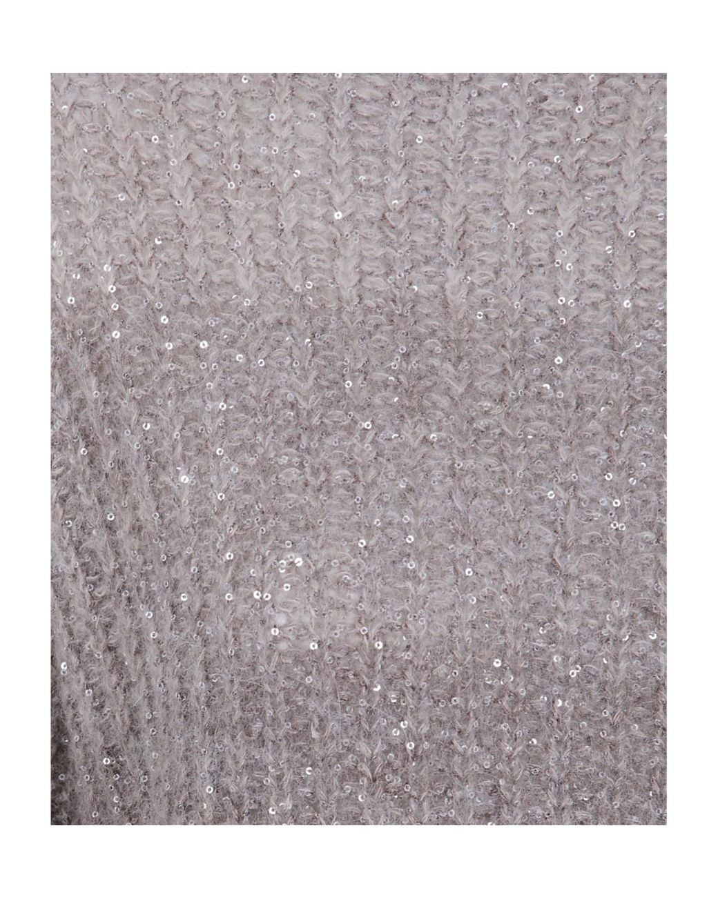 D.exterior Gray Striped Jumper