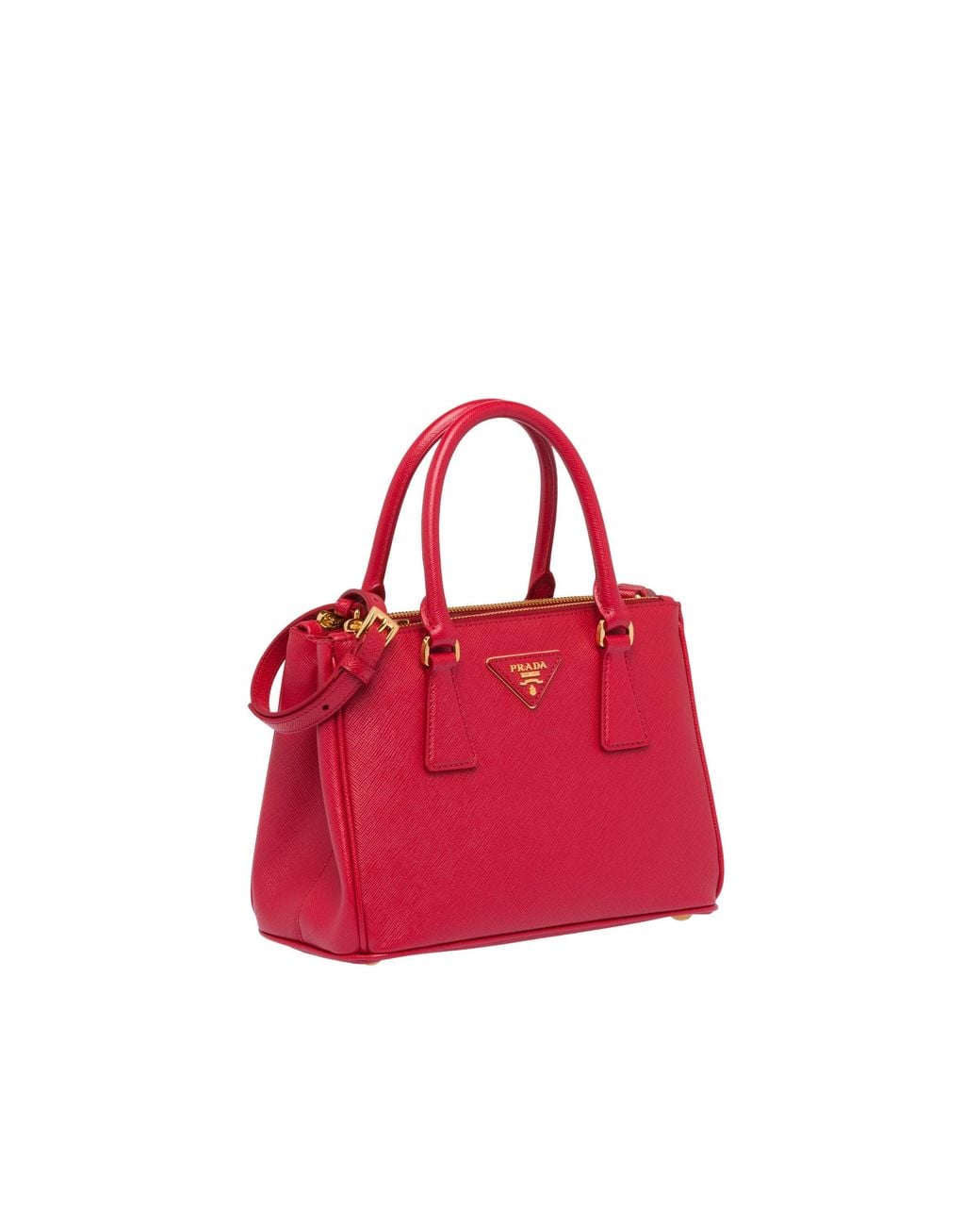Prada Red Galleria Small Saffiano Leather Bag