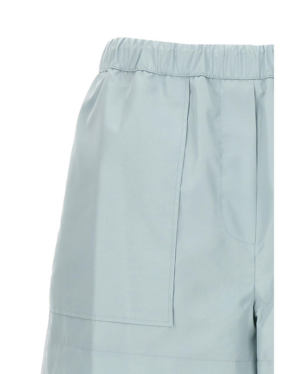 Fendi Blue Adjustable Drawstring Shorts For