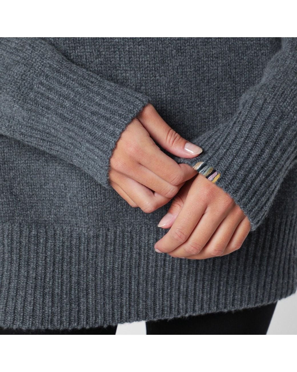 Extreme Cashmere Gray Long-Sleeved Sweater