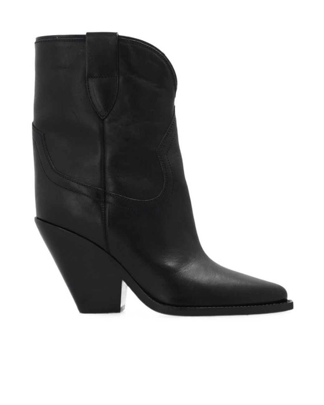 Isabel Marant Black Almond Toe Slip-On Boots