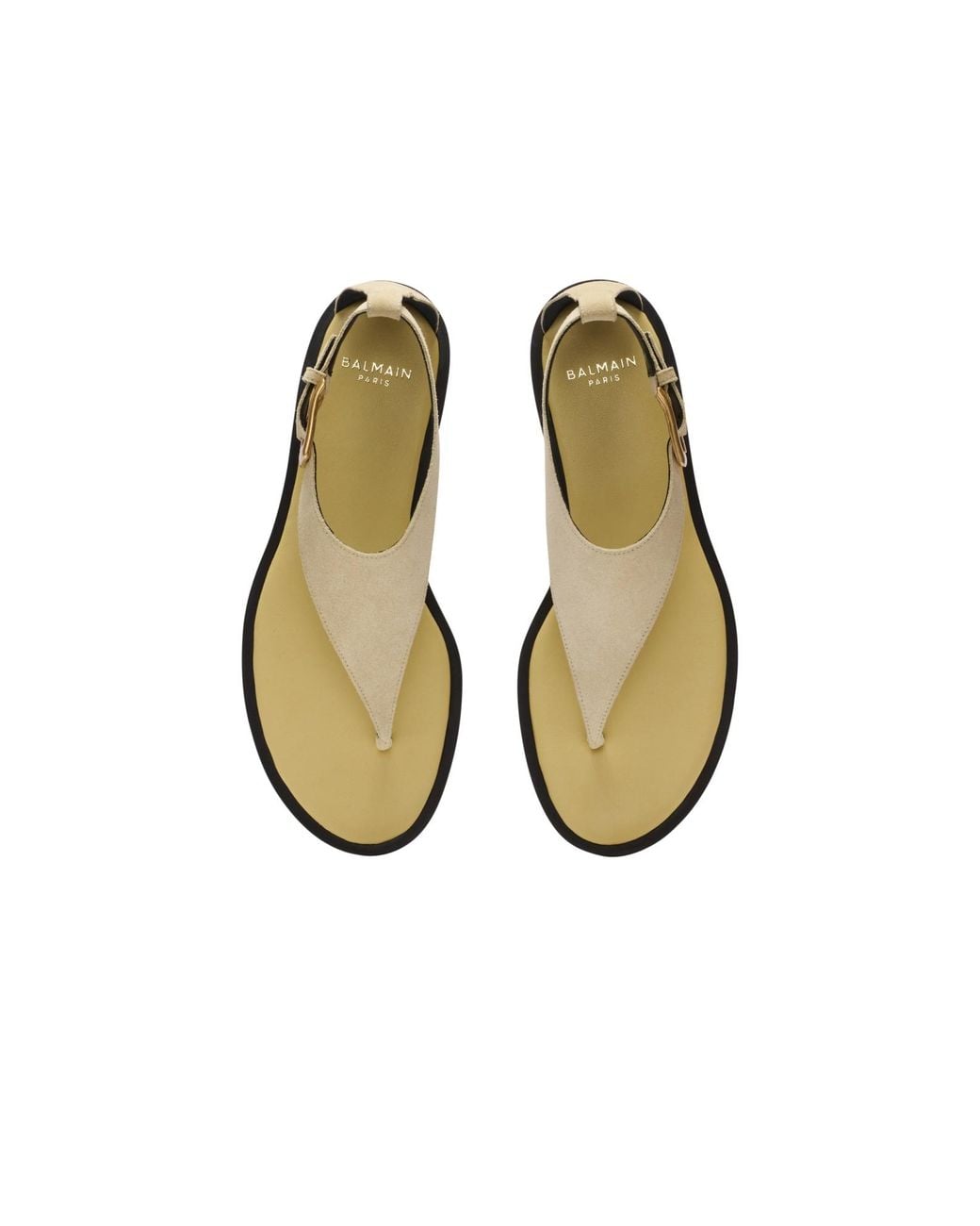 Balmain Multicolor Anthem Flat Toe-Post Sandals