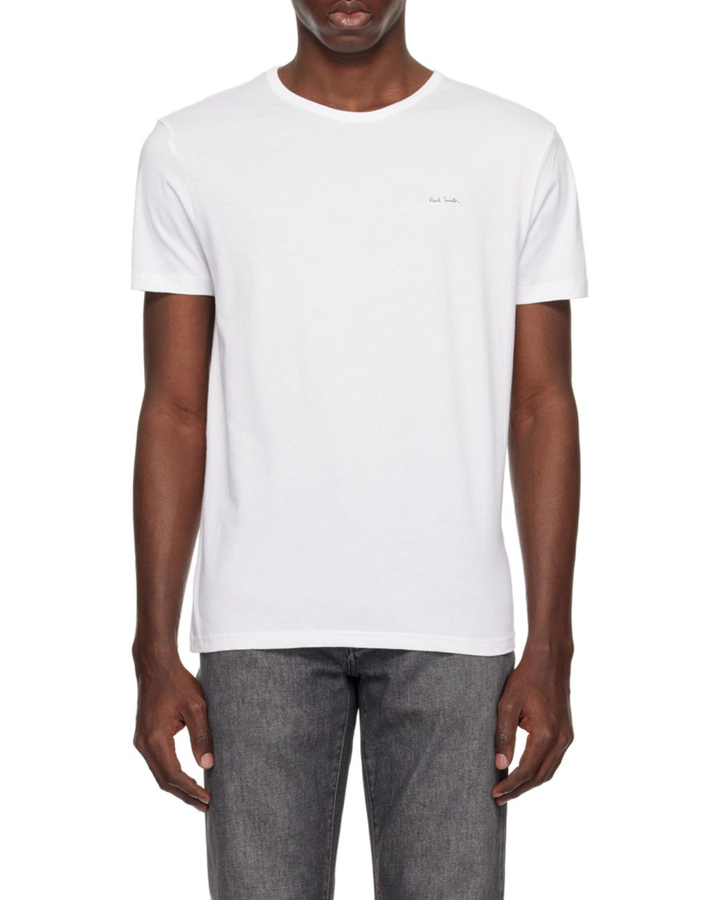 Paul Smith White 5 Pack Crewneck T-Shirt for men