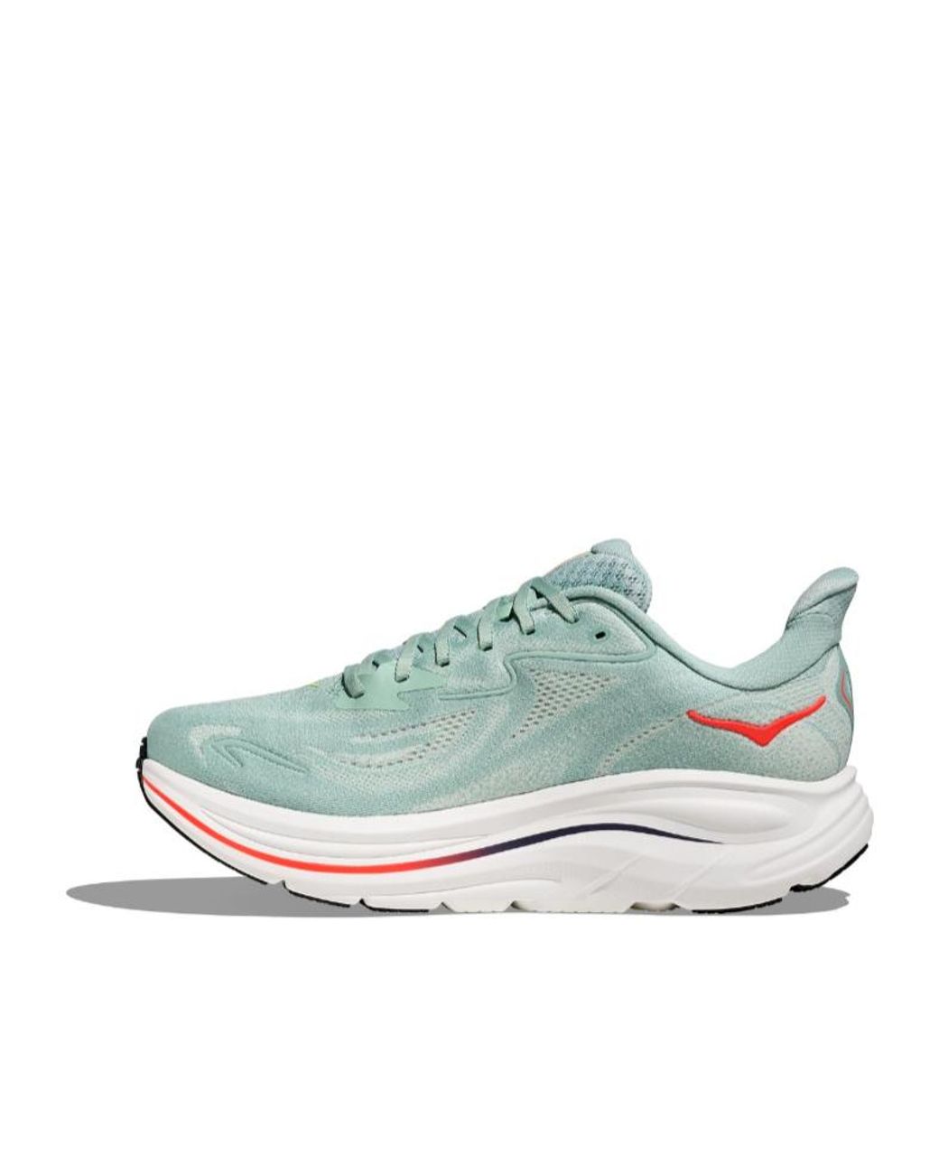 Hoka One One Blue Clifton 10 Lace-Up Sneakers for men