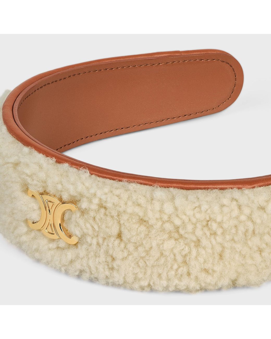 Céline Metallic Triomphe Headband