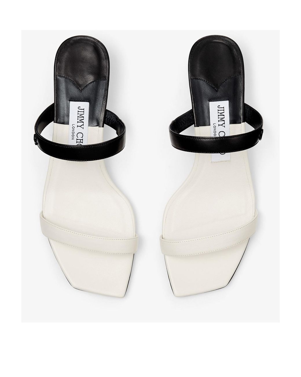 Jimmy Choo White Kyda Slip-On Sandals