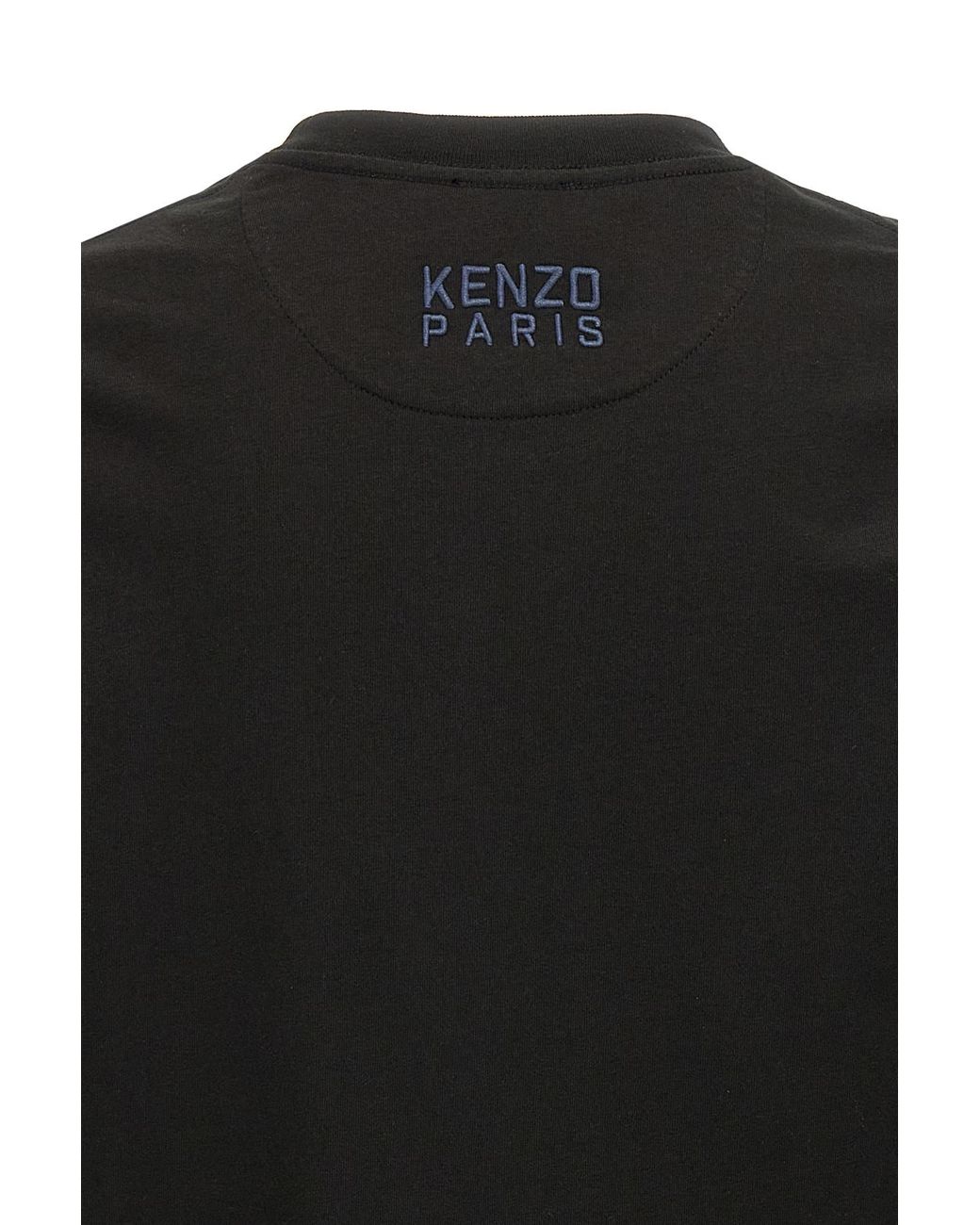 KENZO Black 'happy Tiger' T-shirt for men
