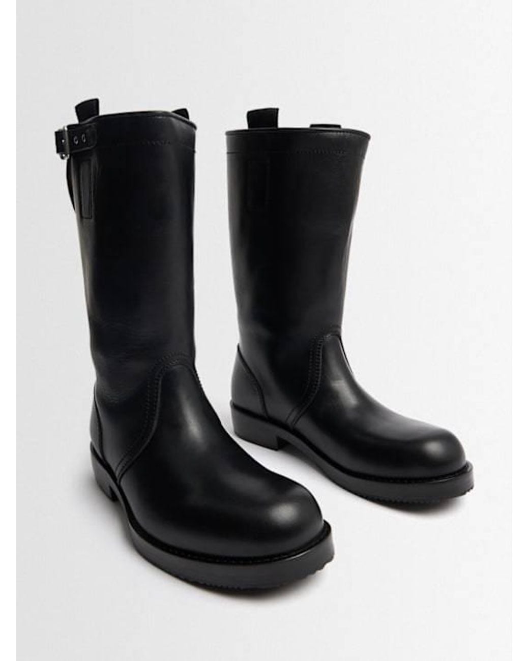 Dries Van Noten Black Buckled Boots