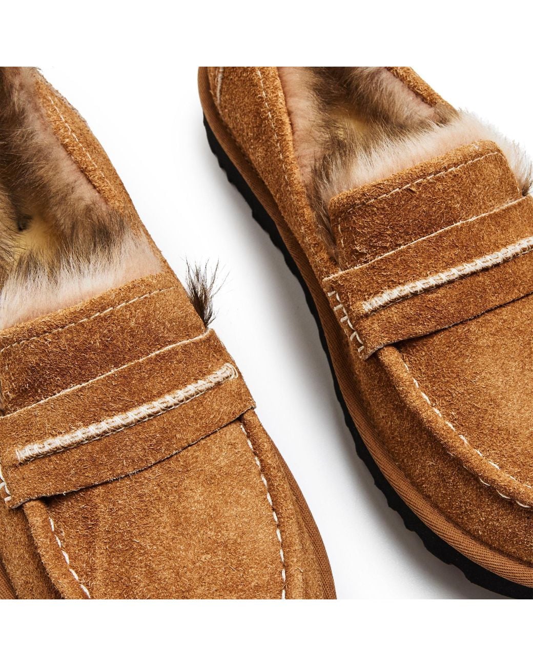 Ugg Brown Chestnut Suede Loafer