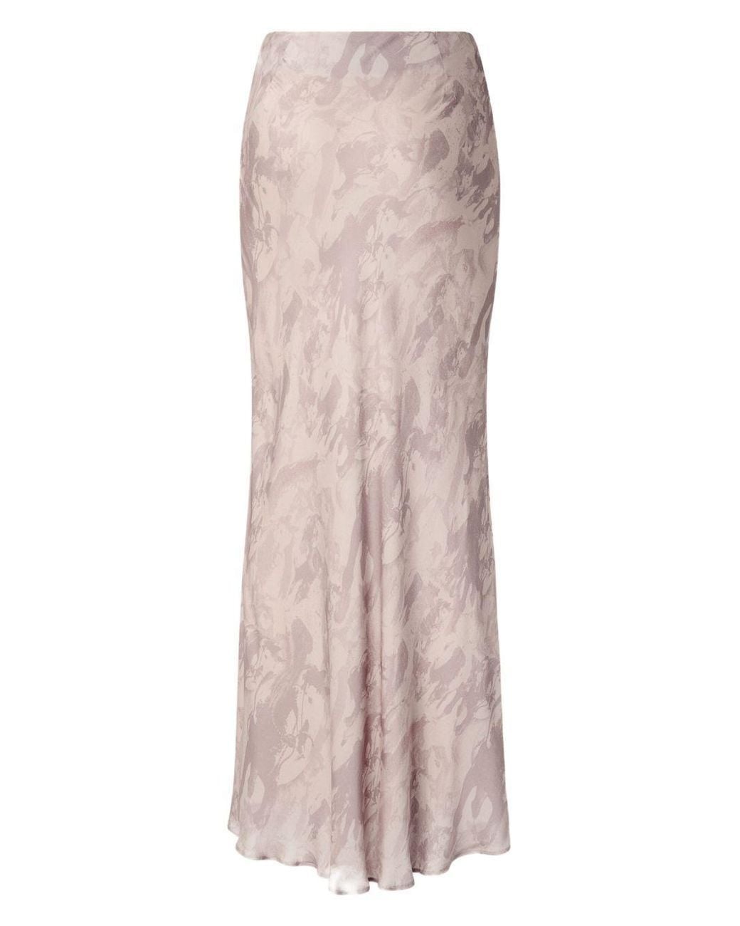 Pinko Pink Printed Maxi Skirt