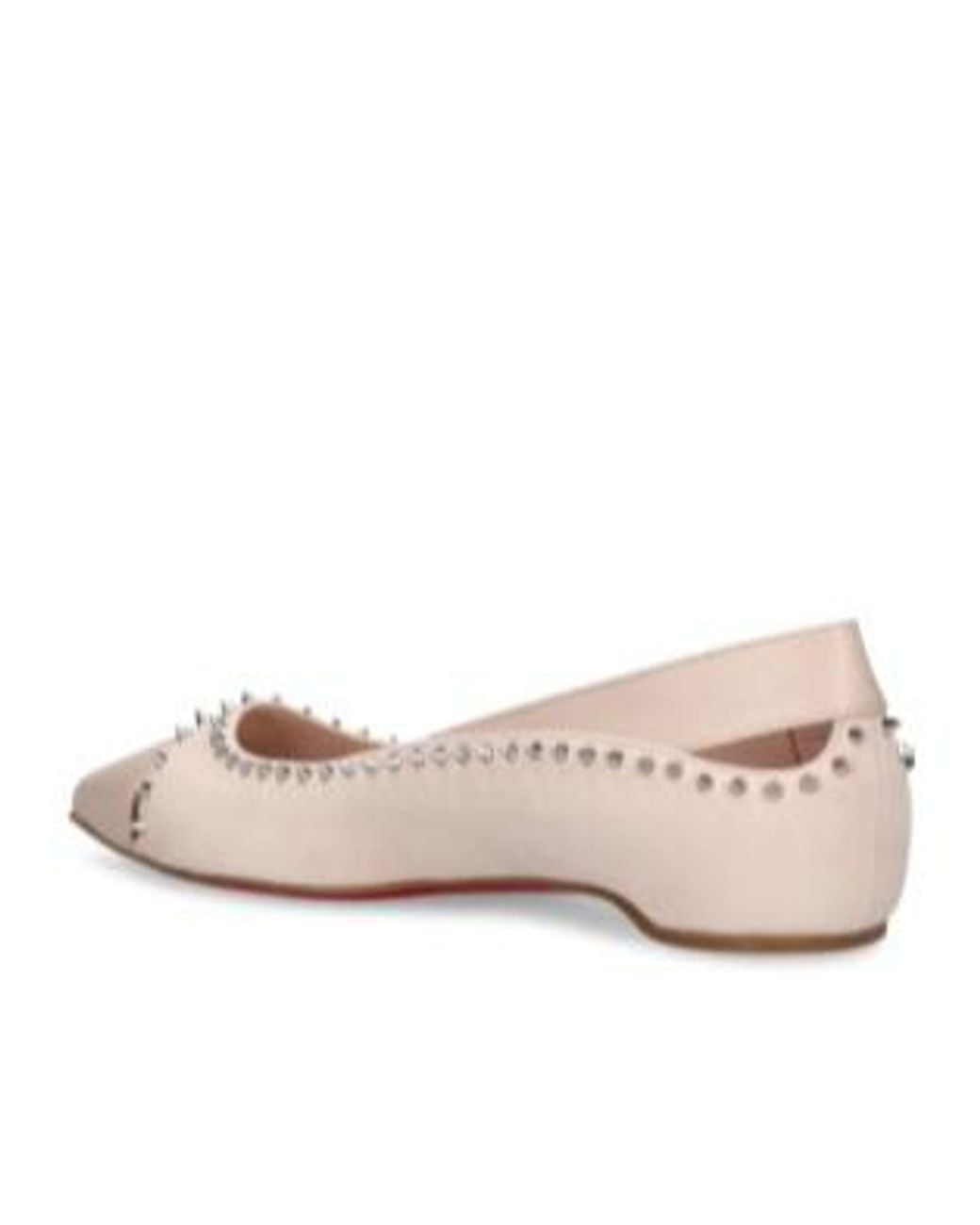 Christian Louboutin Pink Duvettina Flat-Soled Ballet Shoes