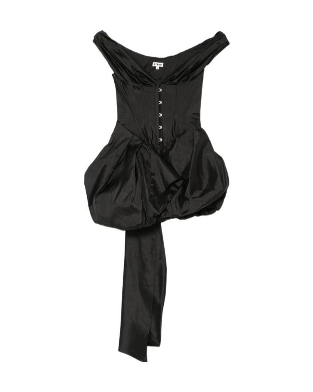 Staud Black Sleeveless Dress