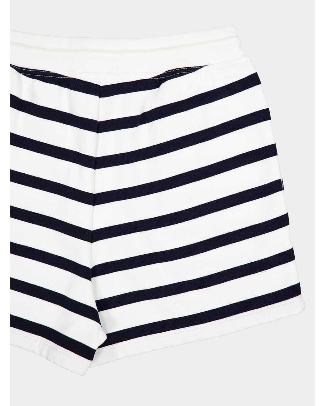 FRAME White Striped Baseball Shorts