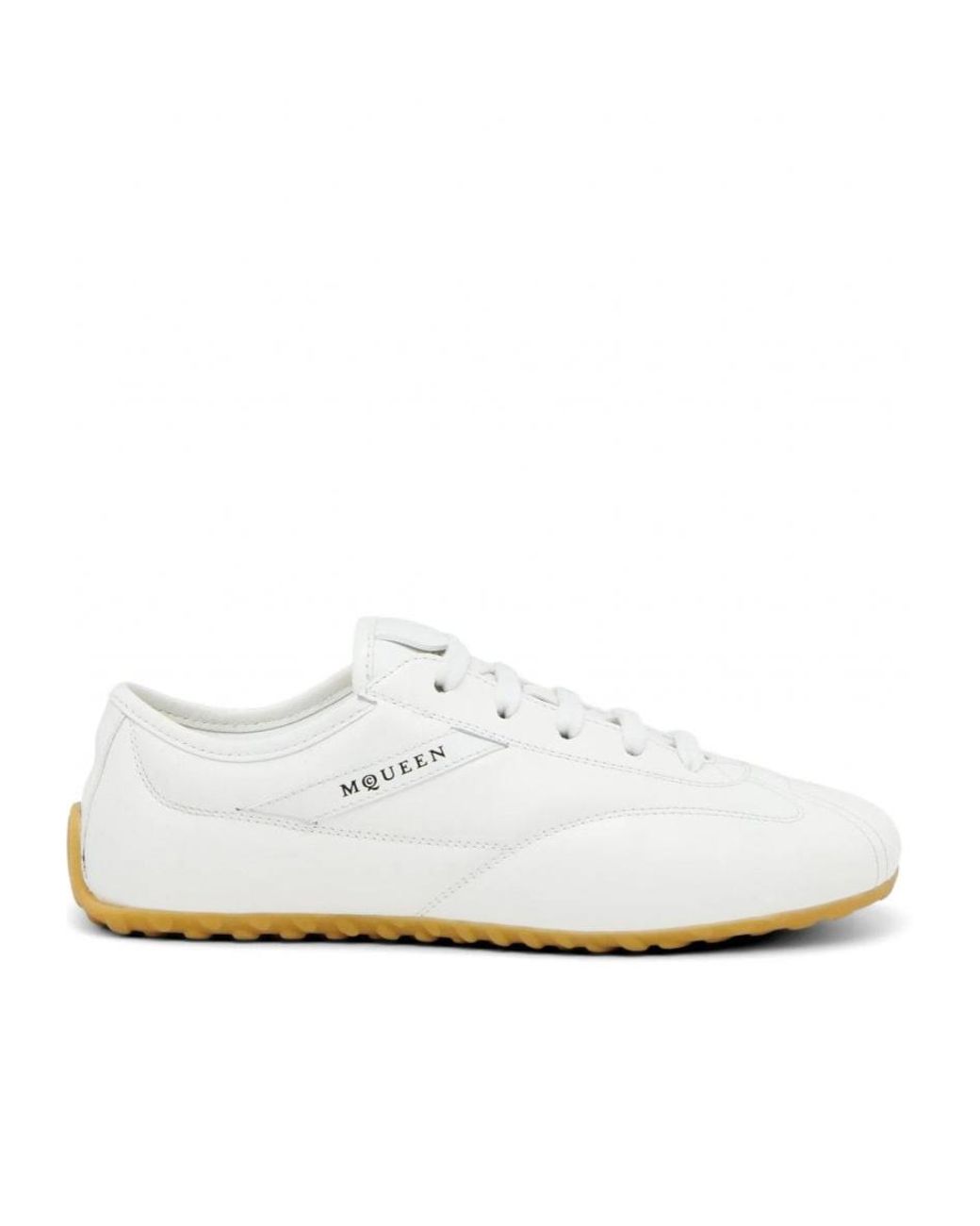 McQueen White Boxe Low-Top Sneakers for men
