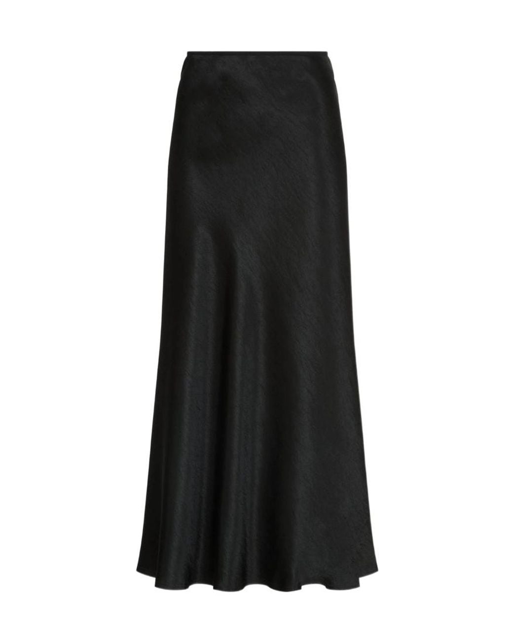 Maison Margiela Black Midi-Length Flared Hem Skirt