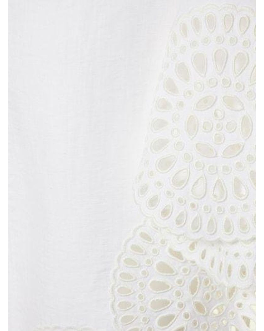 Stella McCartney White Embroidery Mini Dress