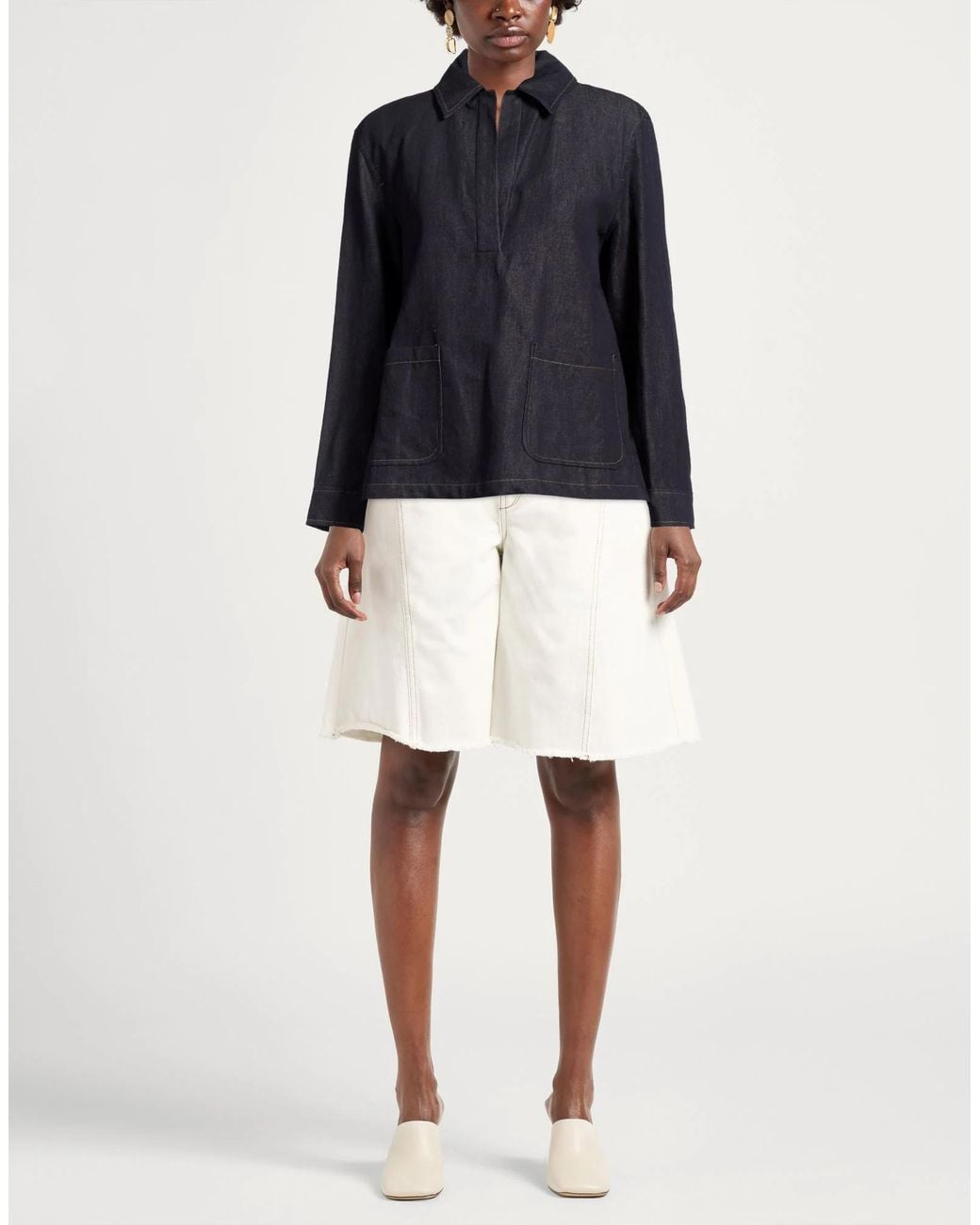 Max Mara Black Long Sleeves Tops