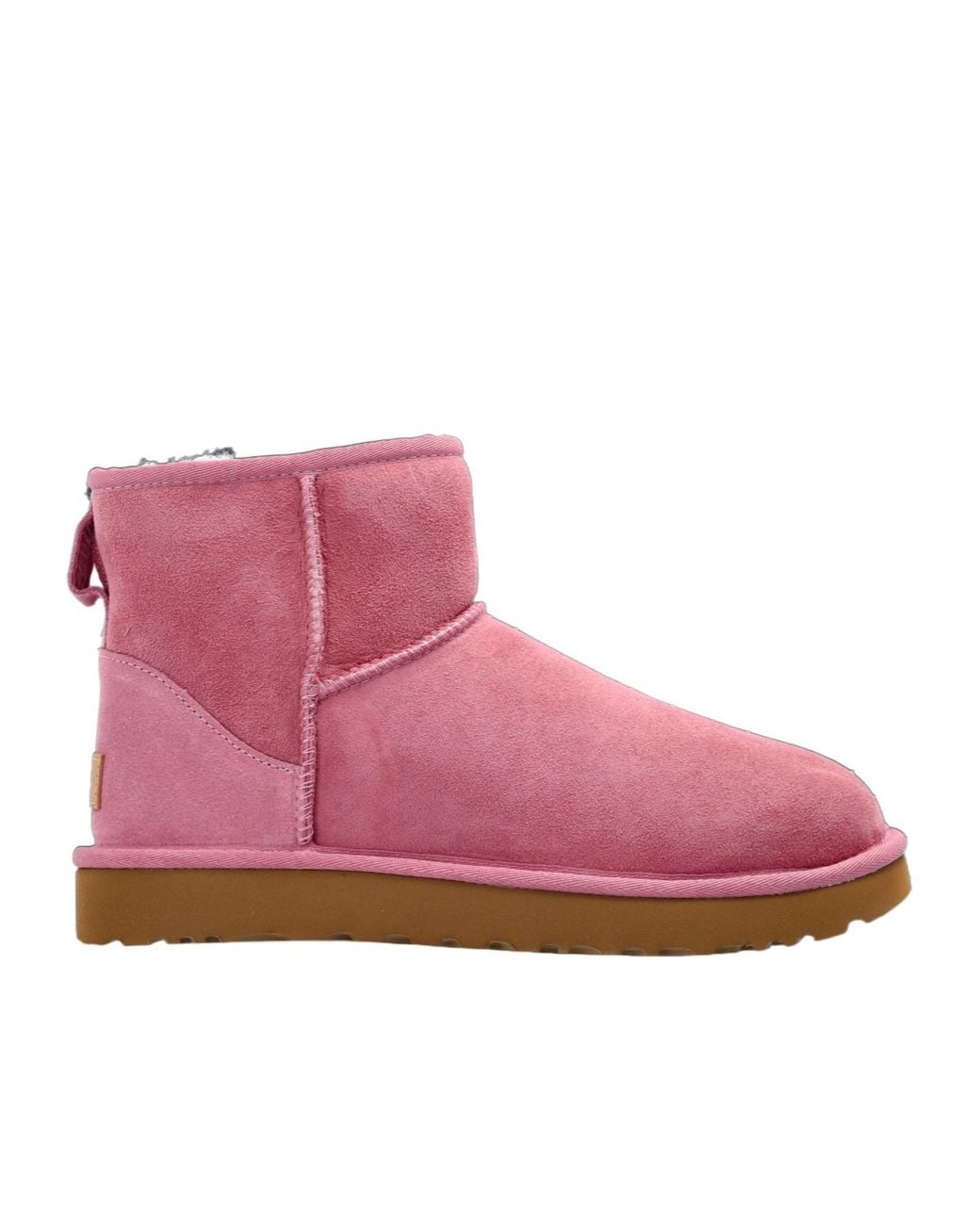 Ugg Pink Classic Mini Ii Ankle Boots